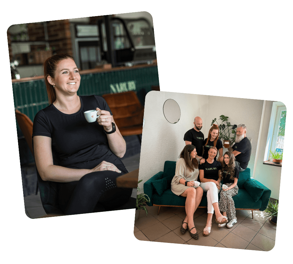 Tým Naruby - Štěpánka a rodina